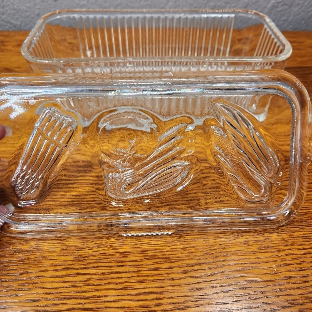 Federal Glass refrigerator storage dish